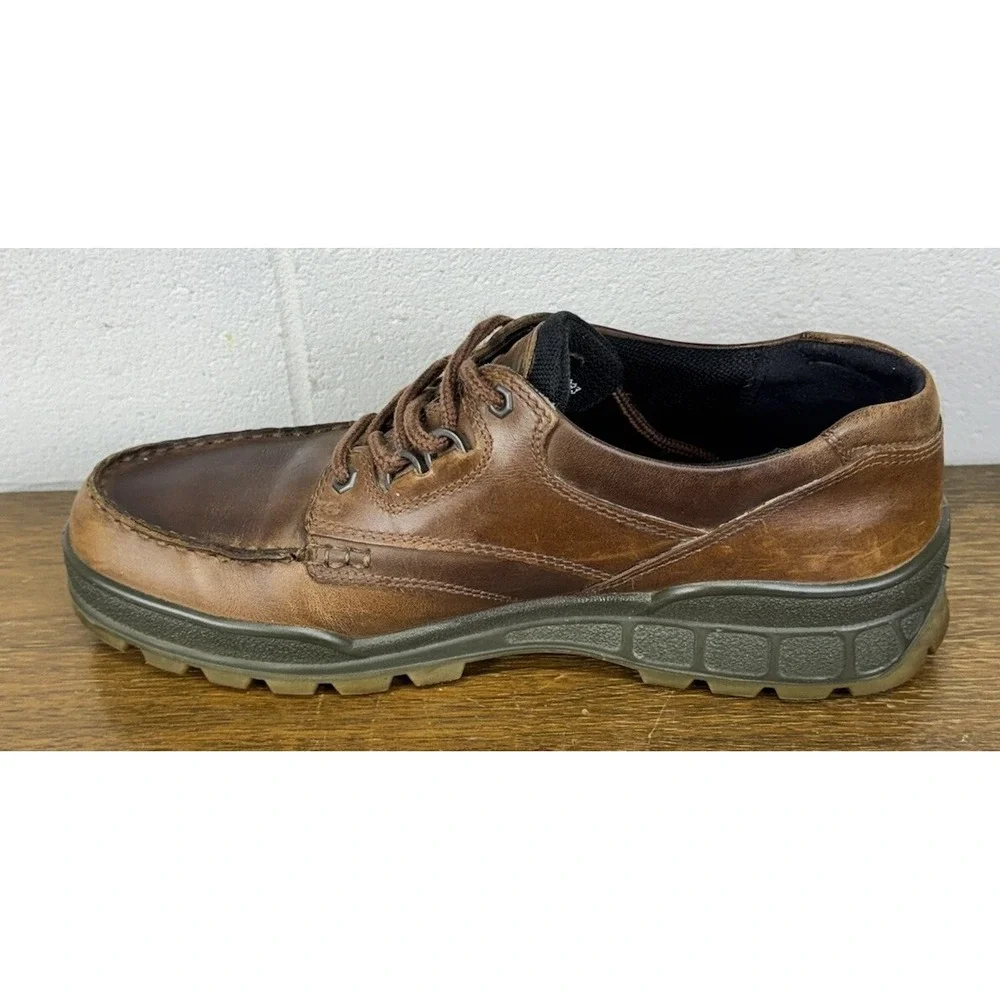 Ecco Track 25 Low Goretex GTX Brown Leather Hiking Shoes Mens‎ Size US 11